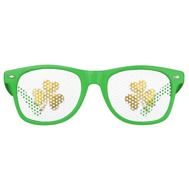 St. Patrick's Day Kleeblatt Party Eyeglasses Partybrille (Vorderseite)