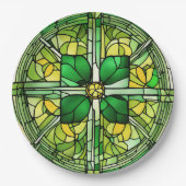 St Patricks Day Kleeblatt Party Pappteller (Vorderseite)