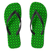 St. Patrick's Day Kleeblatt Pattern Badesandalen (Fußbett)