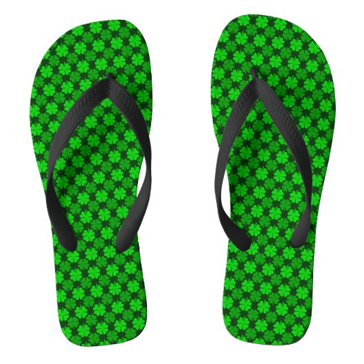 St. Patrick's Day Kleeblatt Pattern Badesandalen (Fußbett)