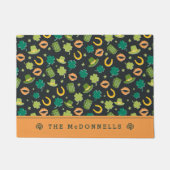 St. Patrick's Day Kleeblatt Pattern Fußmatte (Vorderseite)