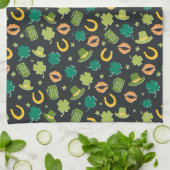 St. Patrick's Day Kleeblatt Pattern Handtuch (Gefaltet)