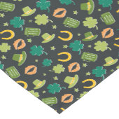 St. Patrick's Day Kleeblatt Pattern Kurzer Tischläufer (Ecke)