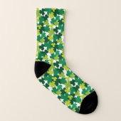 St. Patrick's Day Kleeblatt Pattern Socken (Rechts - Außen)