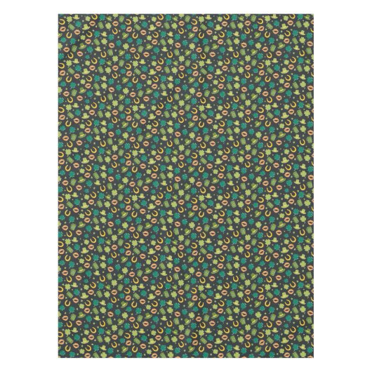 St. Patrick's Day Kleeblatt Pattern Tischdecke (Vorderseite)