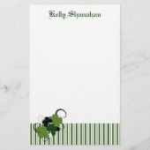St. Patricks Day-Kleeblatt personalisiert Briefpapier (Vorderseite)