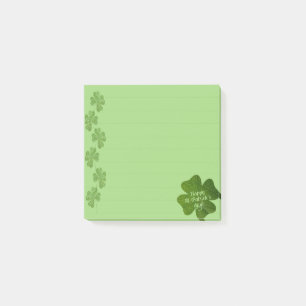 St. Patricks Day Kleeblatt  Post-it Klebezettel