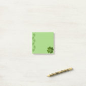 St. Patricks Day Kleeblatt Post-it Klebezettel (Auf Schreibtisch)