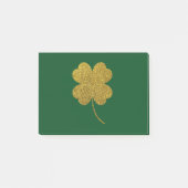 St. Patrick's Day Kleeblatt Post-it Klebezettel (Vorderseite)