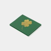St. Patrick's Day Kleeblatt Post-it Klebezettel (angewinkelt)