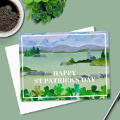 St. Patrick's Day Kleeblatt Postkarte