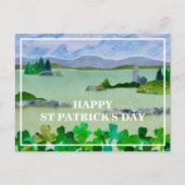 St. Patrick's Day Kleeblatt Postkarte (Vorderseite)