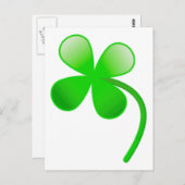 St. Patrick's Day Kleeblatt Postkarte (Vorne/Hinten)
