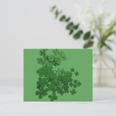St. Patrick's Day Kleeblatt Postkarte (Stehend Vorderseite)