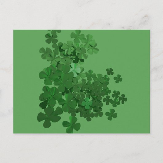 St. Patrick's Day Kleeblatt Postkarte (Vorderseite)