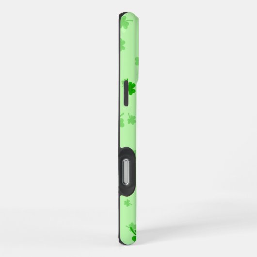 St. Patrick's Day Kleeblatt Pot of Gold Black Cat iPhone Hülle (Rechte Seite)