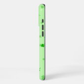 St. Patrick's Day Kleeblatt Pot of Gold Black Cat iPhone Hülle (Linke Seite)