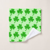 St. Patrick's Day Kleeblatt Pot of Gold Celtic Kno Badhandtuch Set (Waschlappen)