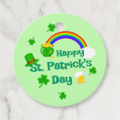 St. Patrick's Day Kleeblatt Pot of Gold Celtic Kno Geschenkanhänger (Vorderseite)
