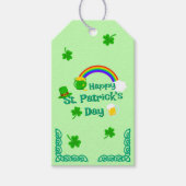 St. Patrick's Day Kleeblatt Pot of Gold Celtic Kno Geschenkanhänger (Vorderseite)