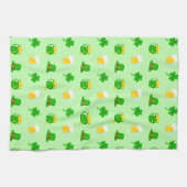 St. Patrick's Day Kleeblatt Pot of Gold Celtic Kno Geschirrtuch (Horizontal)