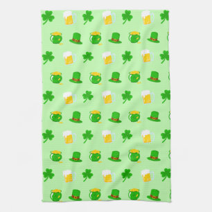 St. Patrick's Day Kleeblatt Pot of Gold Celtic Kno Geschirrtuch