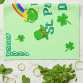 St. Patrick's Day Kleeblatt Pot of Gold Celtic Kno Geschirrtuch (Gefaltet)