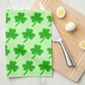 St. Patrick's Day Kleeblatt Pot of Gold Celtic Kno Geschirrtuch (Viertel Falte)