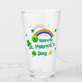 St. Patrick's Day Kleeblatt Pot of Gold Celtic Kno Glas (Vorderseite)