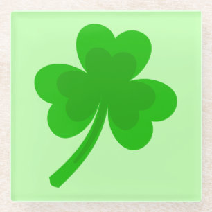 St. Patrick's Day Kleeblatt Pot of Gold Celtic Kno Glasuntersetzer