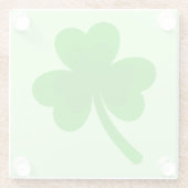 St. Patrick's Day Kleeblatt Pot of Gold Celtic Kno Glasuntersetzer (Rückseite)