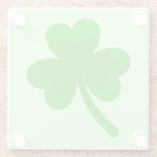 St. Patrick's Day Kleeblatt Pot of Gold Celtic Kno Glasuntersetzer (Rückseite)