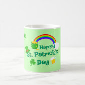 St. Patrick's Day Kleeblatt Pot of Gold Celtic Kno Kaffeetasse (Mittel)