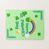 St. Patrick's Day Kleeblatt Pot of Gold Celtic Kno Puzzle (Horizontal)