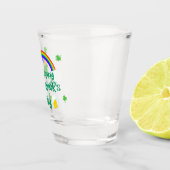 St. Patrick's Day Kleeblatt Pot of Gold Celtic Kno Schnapsglas (Rechts)