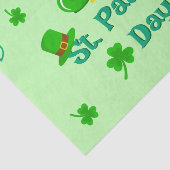 St. Patrick's Day Kleeblatt Pot of Gold Celtic Kno Seidenpapier (Ausschnitt)