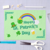 St. Patrick's Day Kleeblatt Pot of Gold Celtic Kno Seidenpapier (Handwerk)