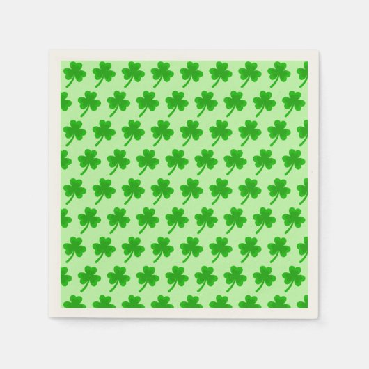 St. Patrick's Day Kleeblatt Pot of Gold Celtic Kno Serviette (Vorderseite)