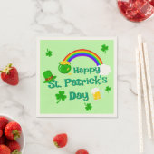 St. Patrick's Day Kleeblatt Pot of Gold Celtic Kno Serviette (Beispiel)
