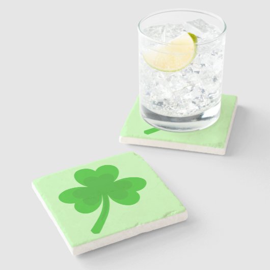 St. Patrick's Day Kleeblatt Pot of Gold Celtic Kno Steinuntersetzer (Seitenansicht)