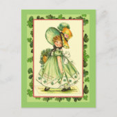 St. Patrick's Day Kleeblatt Queen Cards Postkarte (Vorderseite)