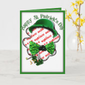 St Patrick's Day Kleeblatt Rahmen mit einstellbare Karte (Gelbe Blume)