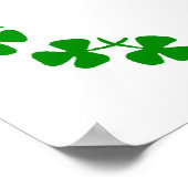 St. Patrick's Day Kleeblatt Ring Poster (Ecke)