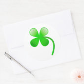 St. Patrick's Day Kleeblatt Runder Aufkleber (Umschlag)