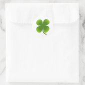 St. Patrick's Day - Kleeblatt Runder Aufkleber (Tasche)