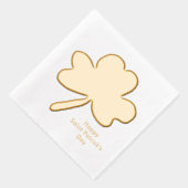 St. Patrick's Day Kleeblatt Servietten Mit Folie (Rechts)