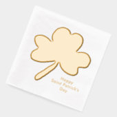 St. Patrick's Day Kleeblatt Servietten Mit Folie (Links)