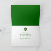St. Patrick's Day Kleeblatt Sie wissen, dass Sie i Karte (Innenseite)