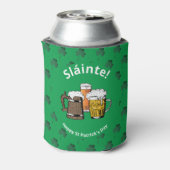 ST PATRICK'S DAY Kleeblatt Sláinte Beers Dosenkühler (Kanne Rückseite)