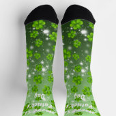 St. Patrick's Day Kleeblatt Socken (Oben)